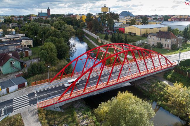 Braniewo, most na Paslece ul. PCK. EU, PL, Warm-Maz. Lotnicze.